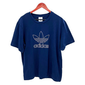 Adidas Navy Blue Embroidered Logo Short Sleeve T-Shirt
